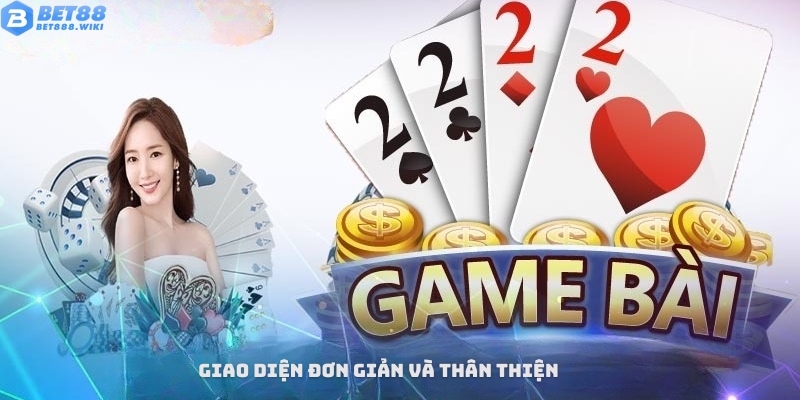 Giao diện sảnh game bài Bet88 đẹp mắt và thân thiện